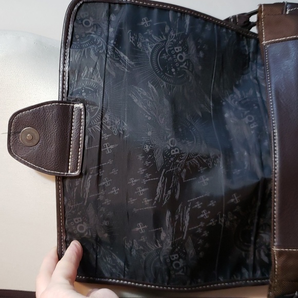 BOY LONDON Messenger Bag Faux Leather and Cordura - Picture 4 of 16